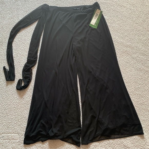 Blu Sage Chiffon Wide Leg Pants, Size XL - Picture 2 of 6